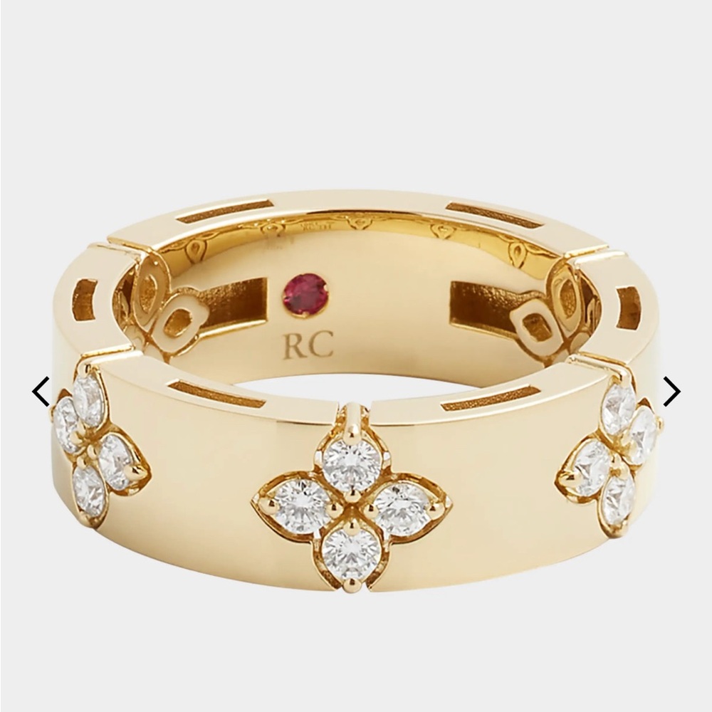 Roberto Coin 18K Gold Love in Verona Diamond Accent Ring